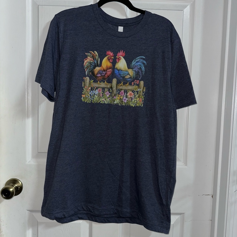 NWOT Handcrafted Rooster Shirt